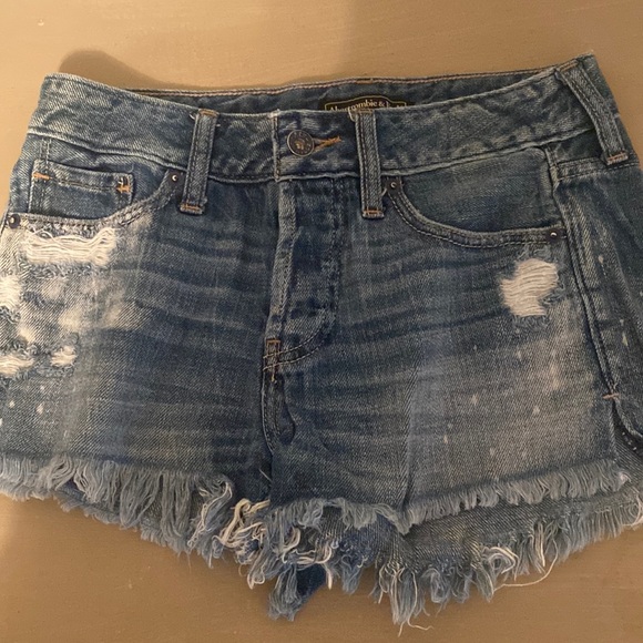 Abercrombie & Fitch Pants - A&F distressed jean shorts